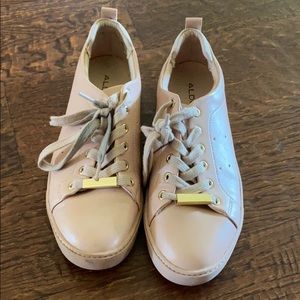 Aldo Pink and gold Sneakers